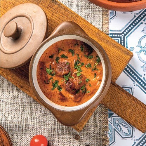 Жаркое из свиной шейки с овощами в сливочно-томатном соусе  37339000001238734307 - фото 5073