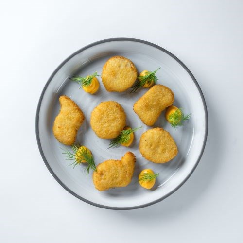 Куриные наггетсы с соусом на выбор: кетчуп, сырный соус, чесночный соус 2719